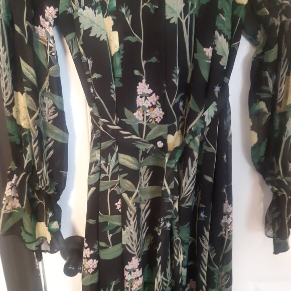 Olivaceous Floral Maxi Dress Size L – Blossom into a Walking Garden Catastrophe! - Picture 5 of 6